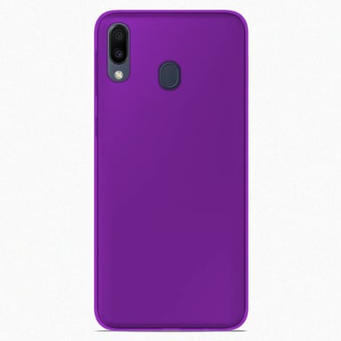 Coque silicone unie compatible Givré Violet Samsung Galaxy M20