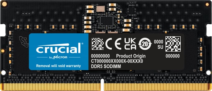 Modulo di memoria Crucial CT8G56C46S5T 8 GB 1 x 8 GB DDR5 5600 MHz ECC