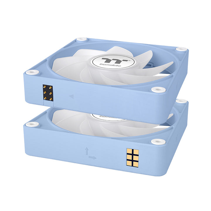 Thermaltake CL F198 PL12BU A système de refroidissement d'ordinateur Boitier PC Ventilateur 12 cm 3 pièce Neuf - vue 2