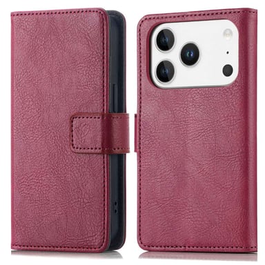 imoshion Étui de télephone portefeuille pour Apple iPhone 17 Pro - Bordeaux