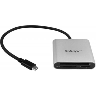 StarTech.com Lecteur et enregistreur multicartes USB 3.0 avec USB-C pour cartes mémoire SD, microSD et CompactFlash