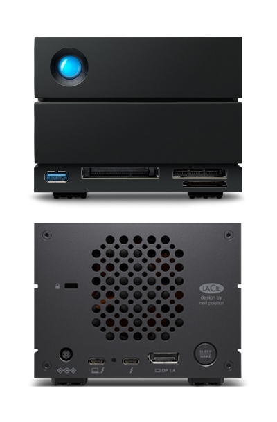 LaCie 2big Dock boîtier de disques 48 To Bureau Noir