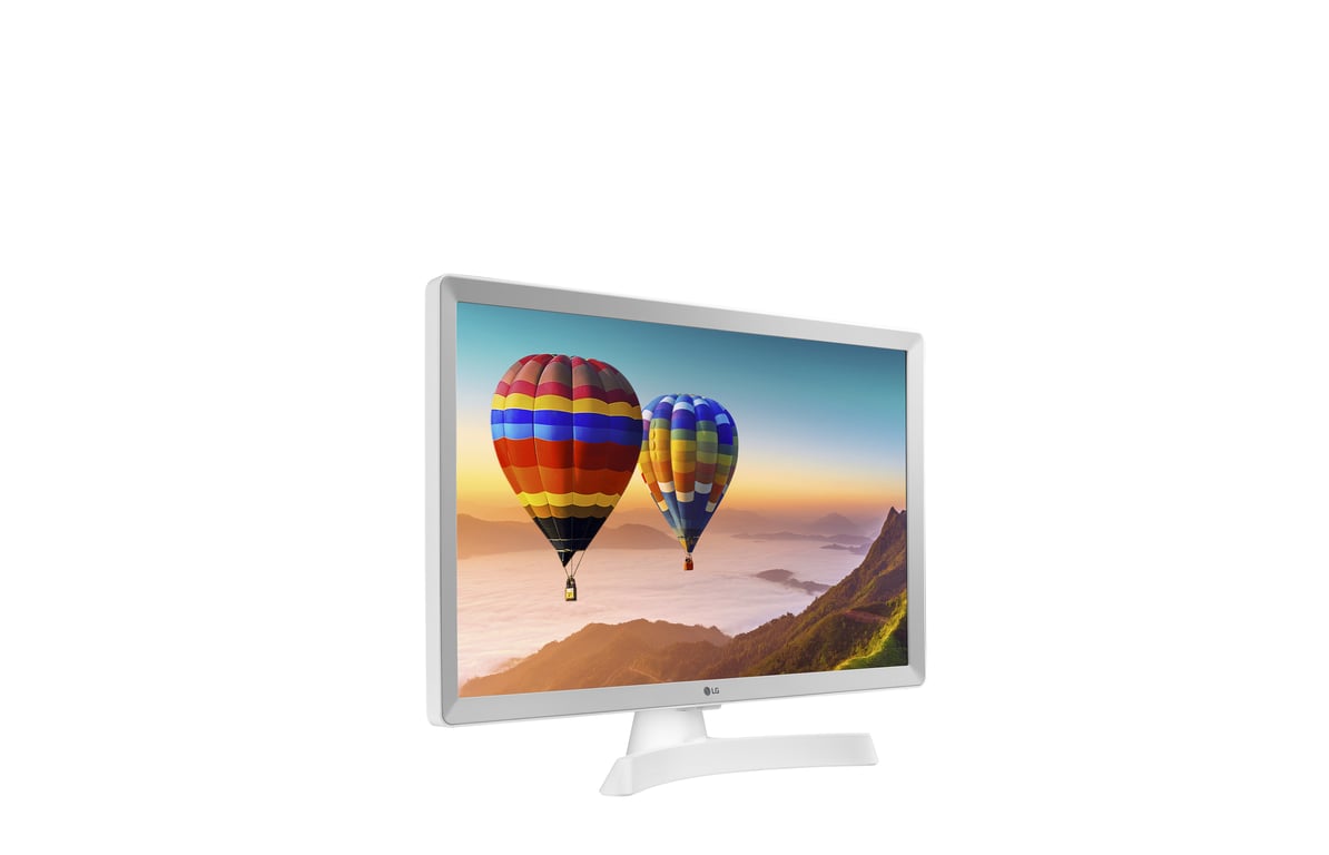 LG 24TN510S WZ Téléviseur Moniteur Intelligent 24" écran LED HD 1366 x 768 16:9 DVB T2CS2 WiFi Miracast 2 x HDMI 1.4 1 USB 2.0 Optique LAN RJ45 VESA 75 x 75 - vue 2