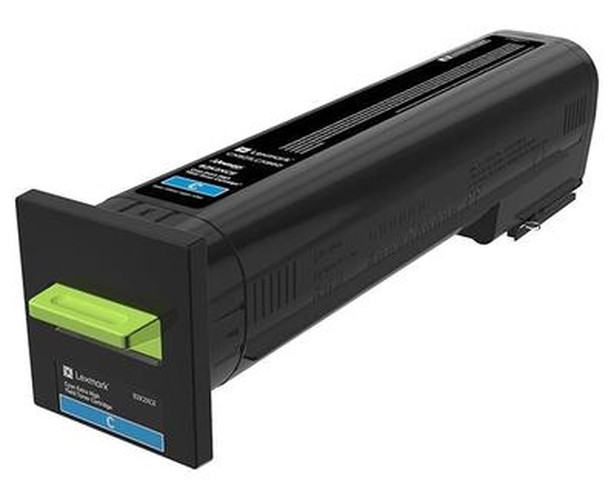 Lexmark À rendement extrêmement élevé cyan originale cartouche de toner LCCP Entreprise Lexmark pour Lexmark CS820 CX825 CX860 - vue 2