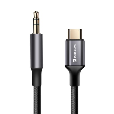 Cavo ausiliario USB-C a jack 3.5 mm Nylon Intrecciato 1.5m