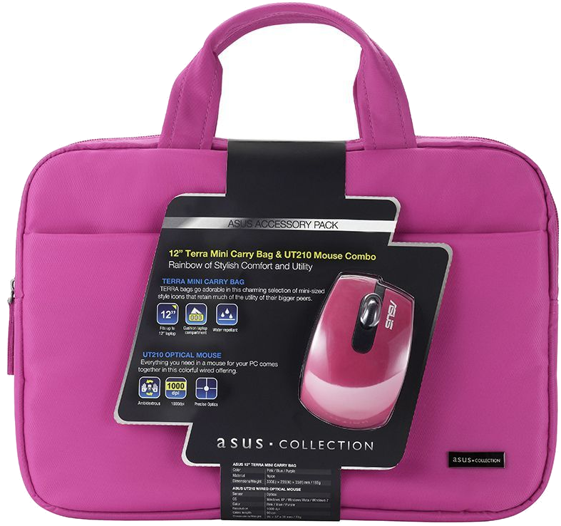 Terra mini pack rose (housse et souris) 12 pouces