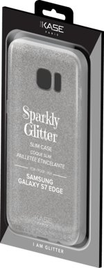 Carcasa brillante delgada para Samsung Galaxy S7 Edge, Plata