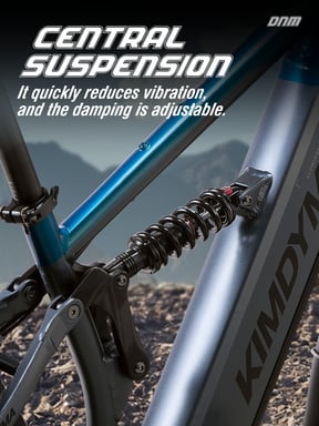 Bicicletta elettrica KIMDYMA K03 a doppio motore, sospensioni complete, batteria 48V 20Ah - gialla