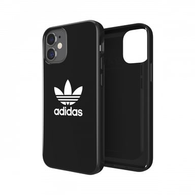 Adidas 42283 coque de protection pour téléphones portables 13,7 cm (5.4'') Housse Noir, Blanc Apple iPhone 12 Mini