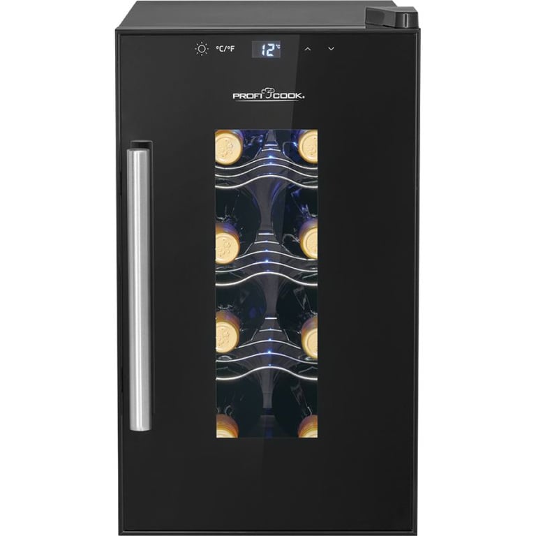 Cave à vin avec porte vitrée et écran tactile Proficook PC WK1232 Neuf