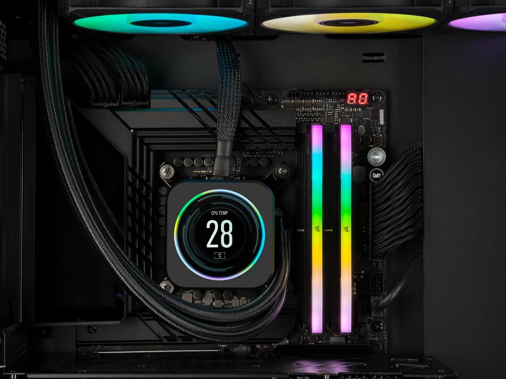 Corsair Vengeance RGB DDR5 2 x 6000 MHz CL38 1.35V - vue 3