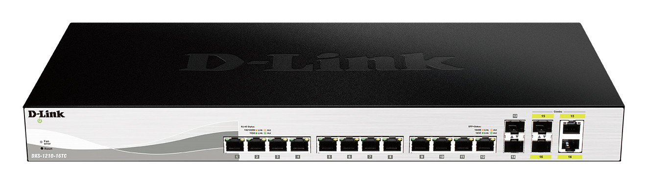 D Link DXS 1210 16TC commutateur réseau Géré L2 10G Ethernet 100100010000 Neuf - vue 3