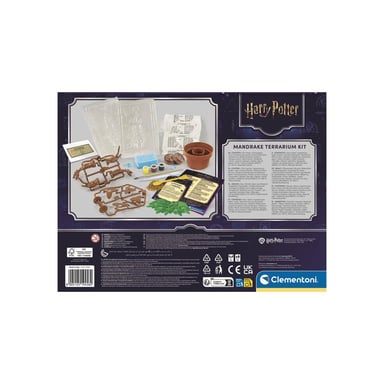 Clementoni Harry Potter Kit Terrario Mandrágora 3D Manualidades Eres tú quien fabrica la Mandrágora Negro/Verde