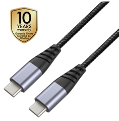 Tiger Cable Ultra Resistant Type C/Type C 1,2M Gris