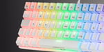 Mars Gaming MK60 teclado USB QWERTY Inglés americano Blanco