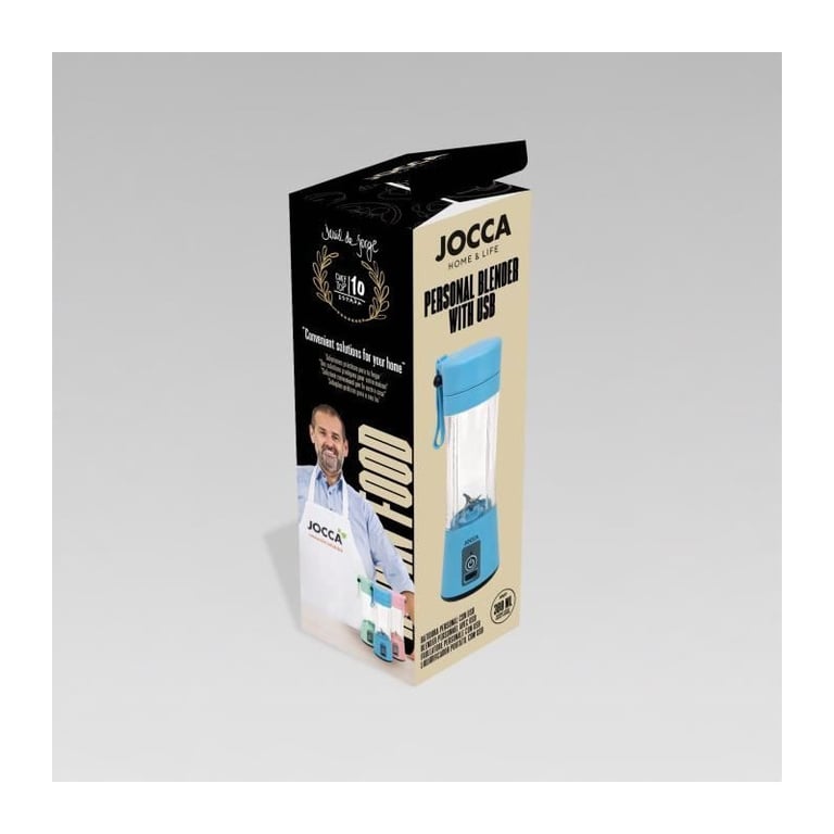 Blender portable JOCCA SWEET 380 ml 2000 mAh Avec câble USB - vue 5
