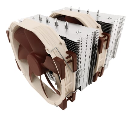 Noctua NH-D15 Sistema di raffreddamento per computer Processore Cooler 14 cm Beige, Marrone, Acciaio