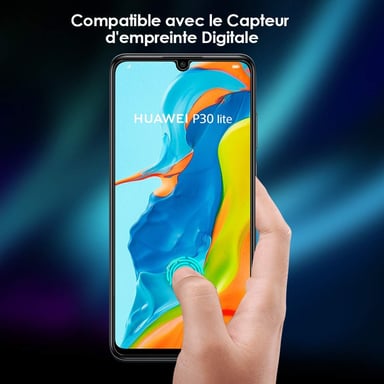 Film Verre Trempe pour HUAWEI P30 Lite Ecran Incassable 9H+ Protection 0,26mm Transparent 2,5D