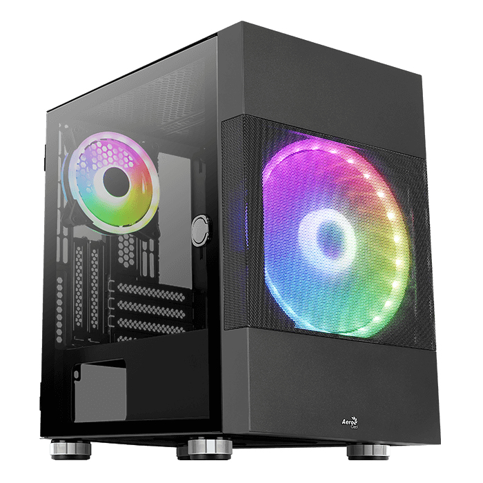 Aerocool Atomic Mini Tower Noir - Neuf