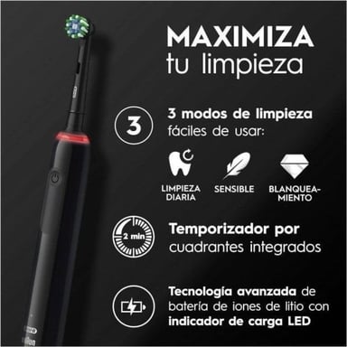 Oral-B Pro 3 Pro3 3000 Adulte Brosse à dents rotative oscillante Noir