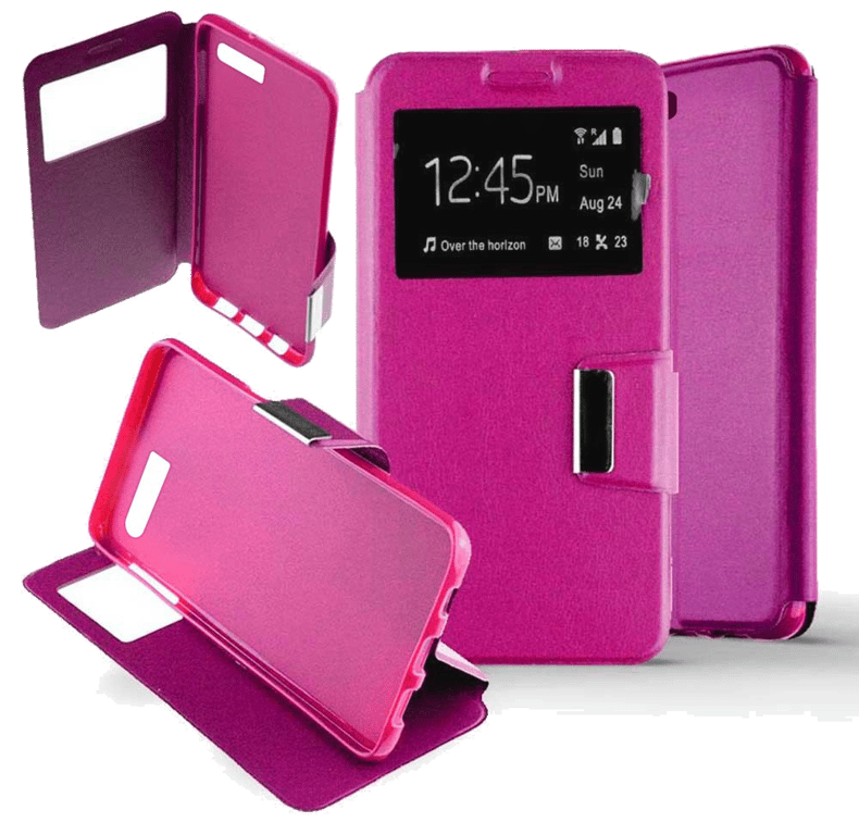 Etui Folio compatible Rose Huawei P10 Plus