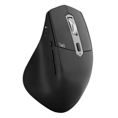Mouse wireless semi-ergonomico T'nB Dual Connect iClick (nero)