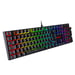 Redragon Teclado Mecánico 105 Teclas K565-RGB Retroiluminación RGB Alemán Base Aluminio Switch Rojo - Negro