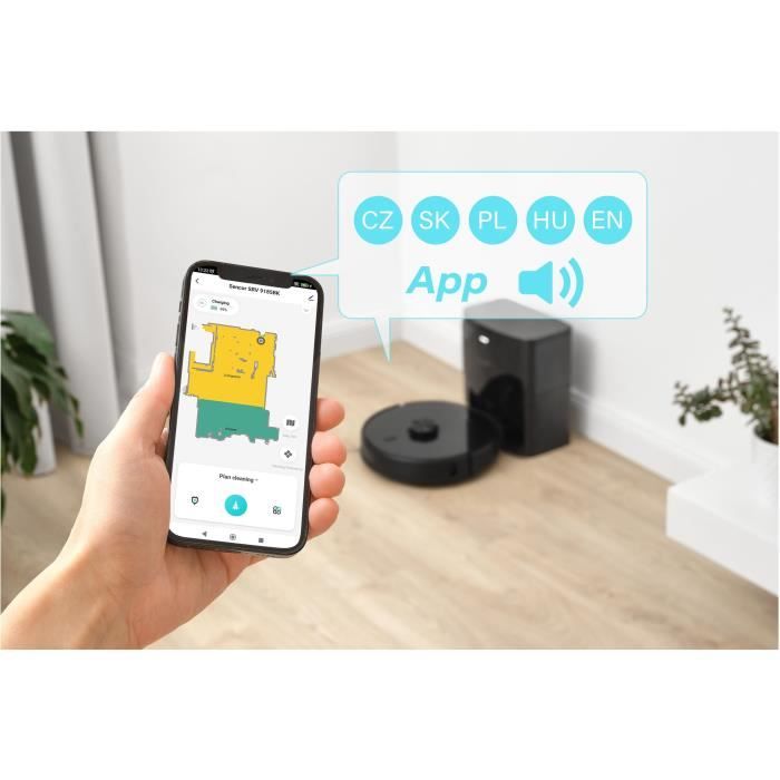 Aspirateur Robot Laveur SENCOR SRV 9185BK 3000 Pa 140 min 64 dB 3 - vue 3