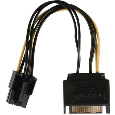Cable de alimentación interno NEDIS - SATA 15 patillas macho - PCI Express hembra - 0,15 m - Varios