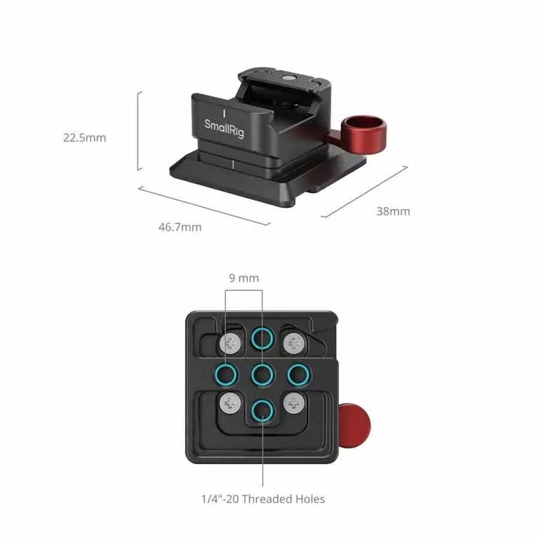 SMALLRIG MD4857 NATO Clamp to Arca Swiss Quick Release Plate Neuf - vue 3