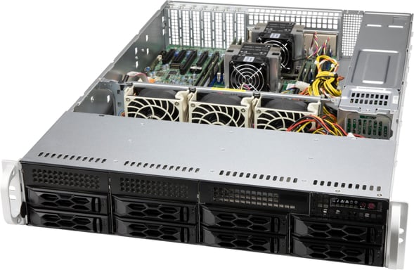 Supermicro CSE-LA25TQC-R609LP carcasa de ordenador Estante Negro 600 W