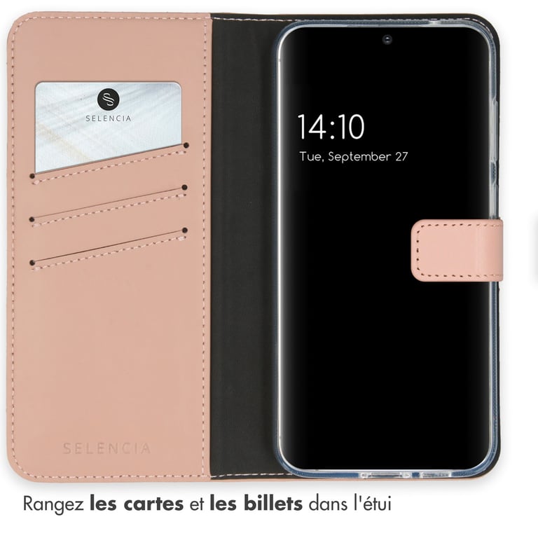 Selencia Étui de téléphone en cuir véritable pour Samsung Galaxy S23 FE Neuf - vue 9