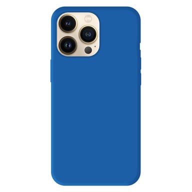 Coque silicone unie Mat Bleu compatible Apple iPhone 13 Pro