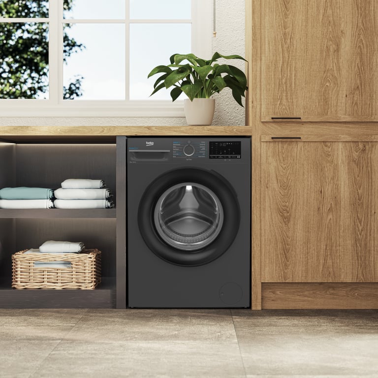 Beko b300 BMEUWT41241M machine à laver chargement frontal 12 kg 1351 trmin - vue 3