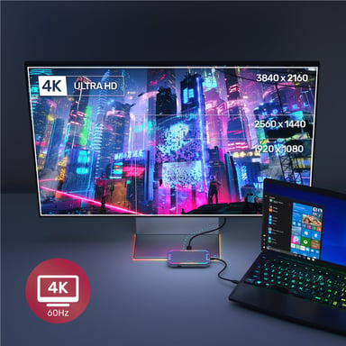 UNITEK uHUB S7+ Alámbrico USB 3.2 Gen 2 (3.1 Gen 2) Type-C Gris