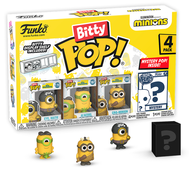 Funko Minions Pack 4 Figurines Bitty POP! - vue 2