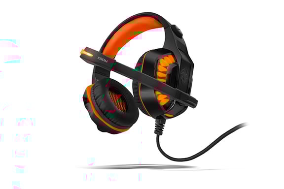 Cuffie Krom Konor con archetto cablato Play Black, Orange