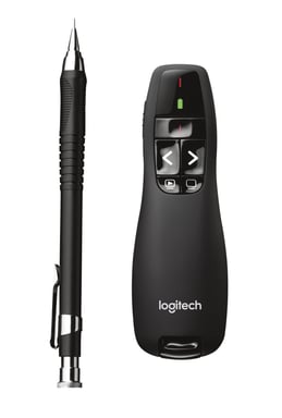 Logitech Wireless Presenter R400 télécommande RF Noir