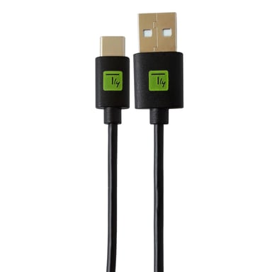 Techly ICOC MUSB20-CMAM20T cable USB USB 2.0 2 m USB A USB C Negro