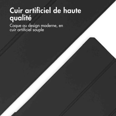 imoshion Coque tablette rigide Trifold pour Apple iPad 9 (2021) 10.2 pouces / iPad 8 (2020) 10.2 pouces / iPad 7 (2019) 10.2 pouces - Noir