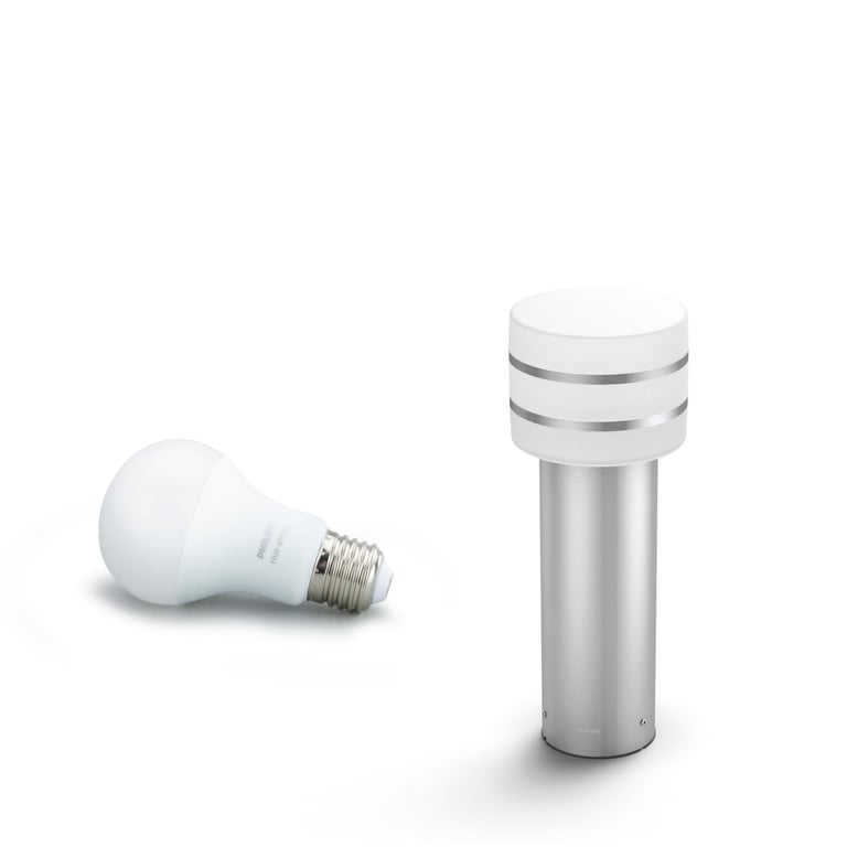Borne PHILIPS HW Tuar 1x95W en inox pour extérieur - vue 2