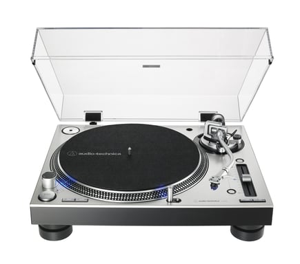 Audio-Technica AT-LP140XP Tocadiscos de tracción directa para DJ Plata