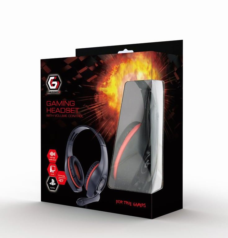 Gembird GHS 05 R casque Avec fil Arceau Gaming Neuf - vue 4