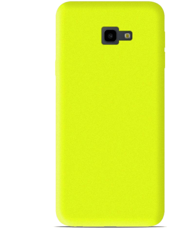 Coque silicone unie compatible Mat Jaune Samsung Galaxy J4 Plus 2018