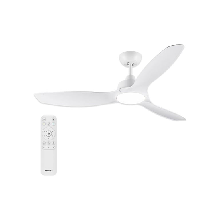 Ventilateur De Plafond Philips – Pales Fixes, Lumière Réglable, Télécommande Incluse - vue 3