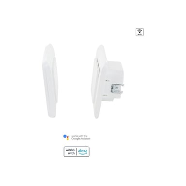 Kit interrupteur va-et-vient connecté DiO Connect lot de 2 Wi?Fi contrôle vocal blanc