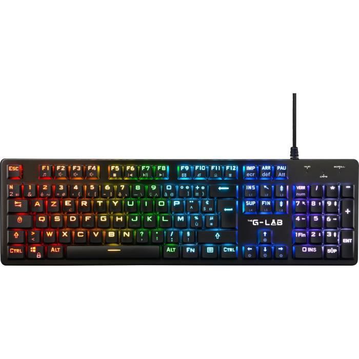 Clavier gaming filaire THE G-LAB Low Profil Switch - Rouge - The G-Lab
