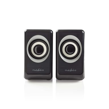 Nedis CSPR20020BK Altoparlante a 1 via nero cablato 6W