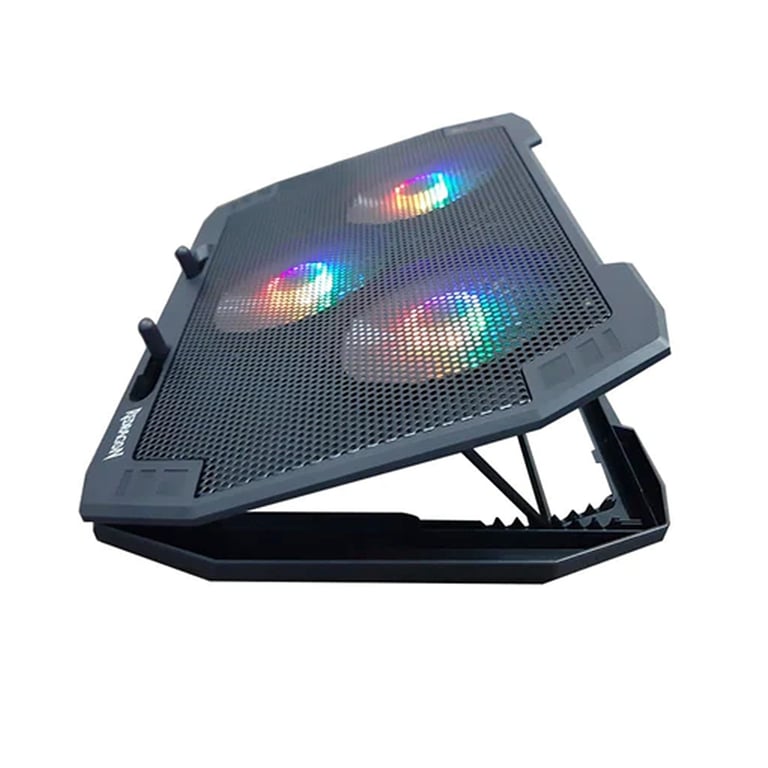 Redragon GCP511 INGRID Support ventilé pour PC Portable Ordinateur jusqu'à 17 Retroéclairage RGB 3 ventilateurs Neuf - vue 2