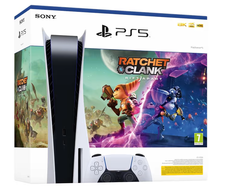 Pack PS5 & Ratchet & Clank Rift Apart - Console de jeux Playstation 5 (Standard)